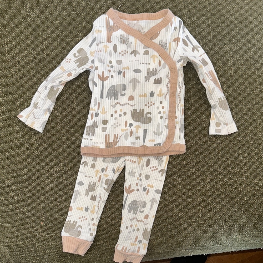 Charming Kids Pajama Set with Animal Design